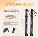 Ropeless Battle Ropes for Home Gym-Portable Cordless Training Rope Fitness Equipment for Men & Women,Weighted Workout Ropes for HIIT,Versatile Exercise Equipment for Home and Travel(Black)