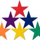 Champion Sports 9-Inch Poly Star Marker Set, Multicolor, 1 Count (Pack of 1)