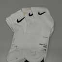Nike Unisex Adult Everyday Cushioned Training Ankle Socks (6-Pack) (Medium, White/Black)