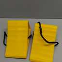 Camco Camper & RV Wheel Chock with Rope - Keeps Trailer in-Place to Safely Unhitch or Park - Compatible with Wheels Up to 26 in Diameter & Molded of Heavy-Duty Hard Plastic - 2-Pack - 44471