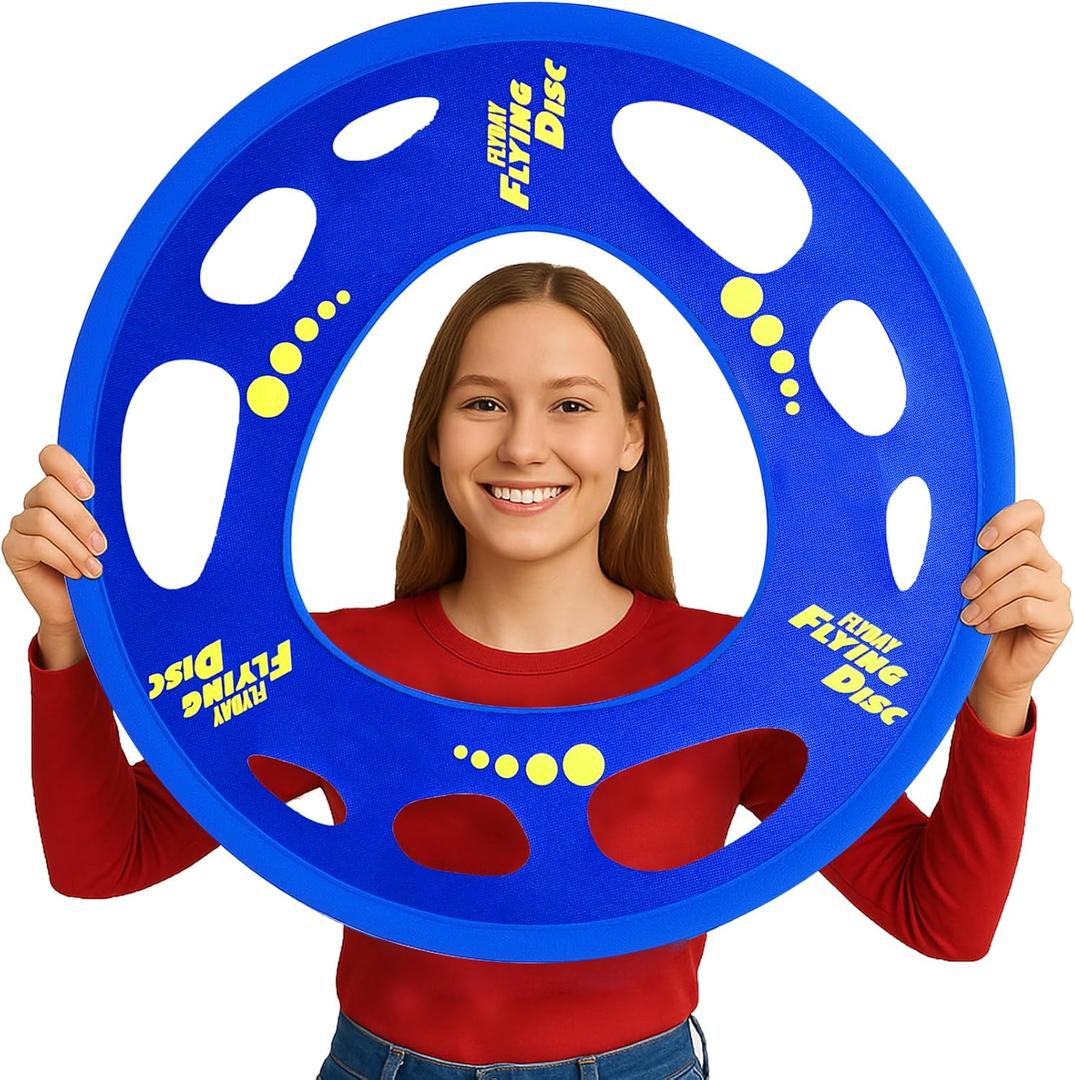 Giant Flying Disc Soft, Foldable & Floats in Air - Encourage Outdoor Play & Family Fun - Great for Kids, Parent-Child Interaction, and School Activities (27 Inch)