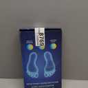 TeqHome EMS Foot Massage Pad, Electric Foot Stimulator Massager Foot Plate with 6 Modes & 9 Intensity Levels, TENS Leg Reshaping Muscle Pain Relax Massage Mat for Muscle Relaxation, Battery Powered XL Black