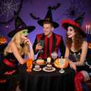 12 Pcs Halloween Skull Goblet 12 oz Plastic Gothic Wine Cups Halloween Mugs Party Table Decorations Skeleton Party Supplies for Wine, Juice, Bar