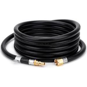 Stanbroil 12 Feet RV Connection Hose, 3/8 Female Flare x 1/4 Full Flow Quick-Connect Male Plug