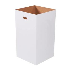 Box USA 50 Gallon 18" L x 18" W x 36" H 10-Pack Cardboard Trash Cans and Recycling Bins, Reusable or Disposable Pop Up Garbage Boxes for Parties, Outdoor Events, Heavy Duty, Plain