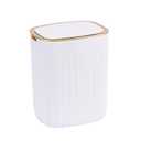 ELPHECO 3.5 Gallon Waterproof Motion Sensor Bedroom Trash Can with Lid Bathroom Decor, Bathroom Accessories Automatic Garbage Bin for Living Room Office, Golden