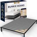 Treaton, 0.75-Inch Horizontal Wooden Bunkie Board/Bed Slats, 78" x 60", Grey