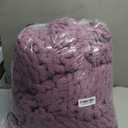 Bigacogo Chunky Knit Throw Blanket for Couch, 40x80 inches, 100% Hand Knitted with Thick Jumbo Chenille Yarn, Cozy Soft Large Rope Knot Cable Crochet Blankets for Sofa Bed Living Room, Winter Grape