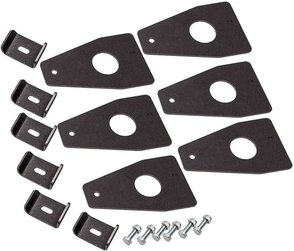 MaXpeedingrods 6Pcs Universal Car Roof Rack Gutter Mounts Kit Weld On Roof Rack Gutter Mounts Fullwidth Gutter for Universal Car 6 Inch