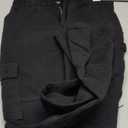 GuYongZ Cargo Pants for Women High Waist Trendy Jeans Skinny Stretch Butt Lifting Work Pants Straight with Pockets Casual Pants (Large, Black)