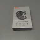 Open Ear Headphones Wireless Bluetooth 5.3, Open Ear Earbuds with Dual 16.2mm Dynamic Drivers 60 Hours Playtime Waterproof Sport Earbuds for Android iPhone TV,Black