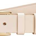 Women's Belt Fashion Multicolored Waist Leather Belts for Jeans Pants with Pin Buckle