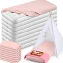 Windyun 8 Sets Kids Air Mattress Bulk with Fitted Sheet, Toddler Inflatable Bed 63 x 27 x 8 Inches Blow up Airbed Camping Sleeping Pad for Aged 3-10 Birthdays Slumber Sleepover Party (Pink), about 63 x 27 x 8 inches