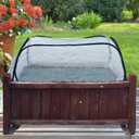 Garden Rows Plants Cover Pop Up Freeze Protection Greenhouse Accelerator Cover 45" x 21.6" x 16" Portable Mini Grow Plant Cover for Protecting Vegetables Fruits Plant Raised Garden Beds Vegetable Rows