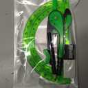 6 x Unjoo Compass and Protractor Set, 6 Inch Swing Arm Protractor (Dark Green)