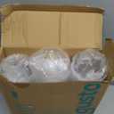 GUSTO Clear Plastic Cups with Lids [24 oz - 100 Count - Disposable Iced Coffee Drink Cups with Strawless Sip Lids for Smoothies, Juices, and More - (Formerly Comfy Package)