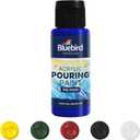 BLUEBIRD Acrylic Pouring Paint, Pthalo Blue, 3.4 Fl Oz - Easy To Use & Ready To Pour Acrylic Paint for Canvas, Paper, Wood