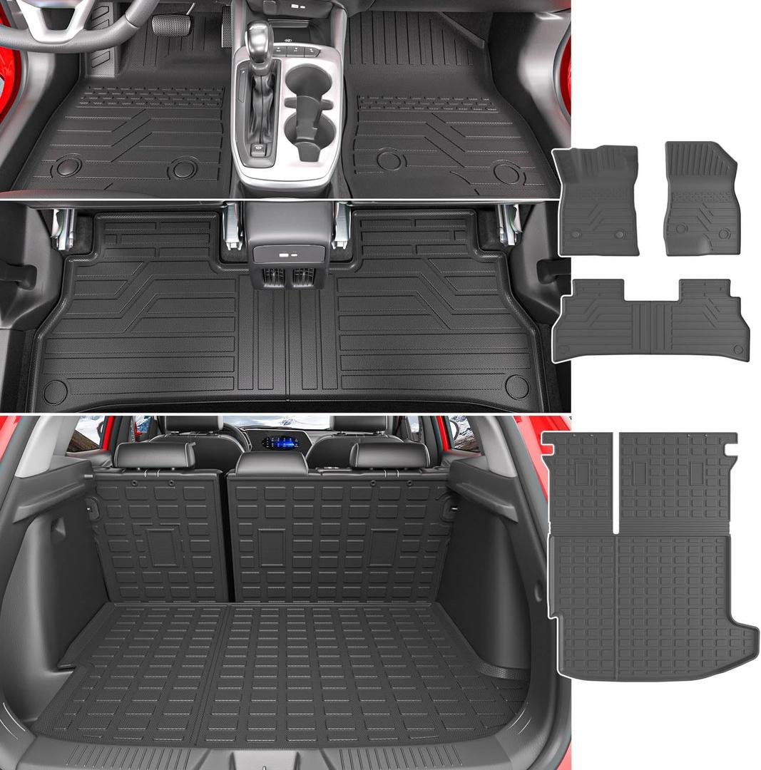 Floor Mat Compatible with 2024-2026 Chevy Trax Buick Envista Trunk Mat Backrest Cargo Liner Floor Liner Replacement for 2024-2026 Chevy Trax Accessories