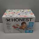 The Honest Company Comfort Dry Disposable Daytime Diapers for Sensitive Skin, Hypoallergenic, Fragrance-Free, Multi-Colored Giraffes + Barnyard Babies, Club Box, Size 2 (12-18 lbs), 72 Count