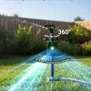 Solar Motion-Activated Animal Repellent Sprinkler with Metal Stake