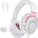 EKSA E900 Gaming Headset with Microphone - PC Headset with Detachable Noise Canceling Mic, 3D Surround Sound, Wired Headphone for PS4, PS5, Xbox, Computer, Laptop, Switch, Handheld