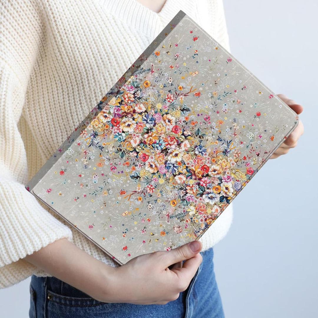 for Lenovo Tab M10 Plus 3rd Gen Tablet Case 10.6 Lenovo Tablet M10 Plus Cases Floral Heavy Duty Shockproof Protective Hard Shell Cover for Lenovo Tab M10 Plus