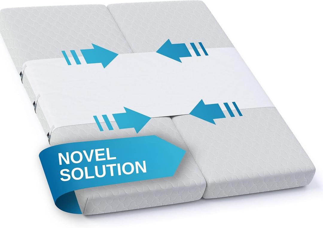 Briliantwerk Twin to King Bed Converter | No Slipping | Innovative Solution as Bed Bridge for Couples & Families | Split King Gap Filler for Adjustable Bed, Installed in < 5 Min