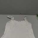 Women's Tank Tops Cute Slim Fitted Ribbed Knit Bow Lace Camisole Top Sexy Summer Square Neck Sleeveless Going Out Tops (White)