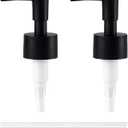 2Pack Pumps Lotion Soap Dispenser Replacement Pump for Your Liquid Soap, Lotion or Dish Soap Refill Dispenser Kitchen Bathroom Worktop Bottles 28/400 Thread Size (Black)