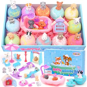 Bath Bombs for Kids with Surprise Inside for Girls Boys Toddlers Organic Kids Bath Bombs with Toys Inside Ideal Birthday Christmas Gift Set