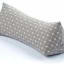 Buckwheat Pillow, Organic Buckwheat Pillow Neck Roll Pillow Cervical Lumbar Support Pillow Round Therapeutic Bolster Pillow For Stomach Sleepers Spine And Back Pain Buckwheat Hulls Filling
