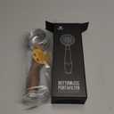 KNODOS Bottomless Portafilter 54mm Walnut for Breville Barista Express, Pro, Touch, Bambino Plus | Premium Naked Portafilter | Fits BES870XL, BES878, BES880 | Includes 1821g Filter Basket