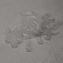 JOLLY CHEF 24 Pack Stemless Plastic Champagne Flutes Disposable 9 Oz Gold Rim Clear Plastic Toasting Glasses Shatterproof Recyclable for Party, Wedding, Birthday, Christmas