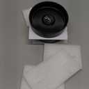 Bar Glass Rimmer for Margarita and Cocktail, Ceramic Salt Sugar Glass Rimmer Sugar Container for Cocktails Home Bar Accessories Set of 2, Black