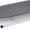 Duwee 1232 in Table Top Ironing Board with Unique Iron Rest, Thicken Felt Padding, Heat Resistant Cover(Dark Grey)