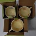 MAKCNMYM Ceramic Coffee Mug Vintage Flower Mugs 8 oz Cute Floral Coffee Mugs Irregular Latte Art Cup Lead-free Porcelain Cups for Cappuccino, Cocoa (3 Pack)