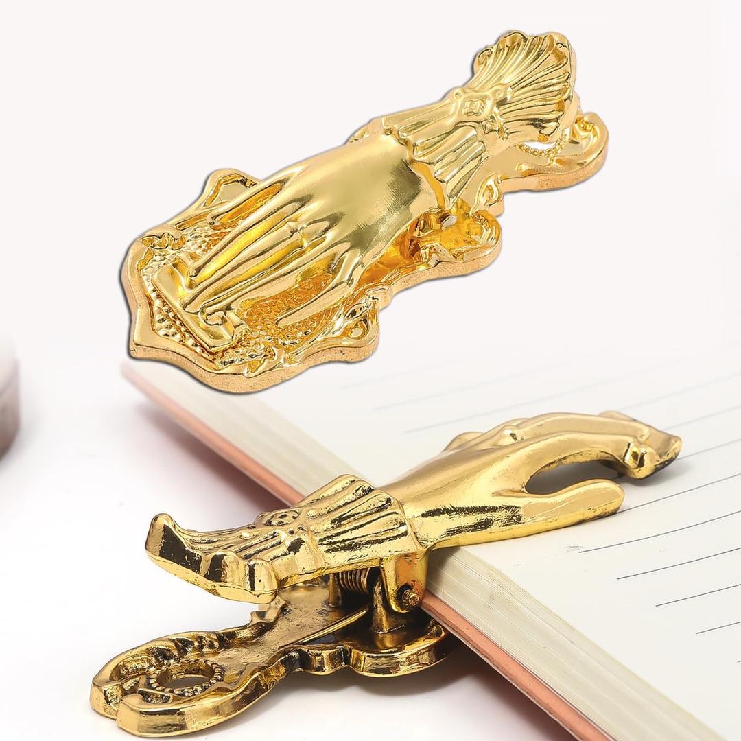Vintage Lady's Hand Shaped Book Clip,Metal Paper Binder Binder Page Binder,Paper Clip Storage Clip Diary Clips,Document Holder for Scrapbooking Kits, Keep Journal Open While Writing