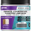 Beyond Paint All-in-One Refinishing Paint, No Sanding, Matte Finish for Cabinets, Countertops, Furniture and Doors, 1 Pint, Pewter