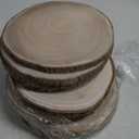 10 Pcs Unfinished Wood Slices 8-9 Inches - Natural Wood Rounds with Bark for Centerpieces, Wedding Decor, Crafts, DIY Projects - Rustic Table Decor, Wood Burning, Painting, Holiday & Party Decoration