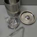 ChefBee Stainless Steel Ice Bucket - 3L Double-Wall Insulated Ice Buckets for Parties with Lid & Tongs, Large Champagne Wine Drink Container Holder, Ideal for Freezer Cocktail Home Bar Accessories