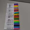 SELEAD 24 Fabric Markers Permanent for Clothes - Colored Fine Tip Waterproof Non Toxic Art Drawing Marker Pens Set for T-Shirts, Bags, Textile, Canvas, Shoes