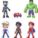 Spidey and his Amazing Friends Marvel Hero Reveal Multipack with Mask-Flip Feature, 4-Inch Action Figure Toys, Kids 3+