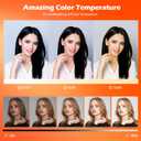 GWO 18 inch LED Ring Light with Tripod Stand 6000K Dimmable Makeup Selfie Light with Touch Panel Phone Holders for YouTube Vlog Video Shooting Include Carrying Bag and Remote Control CRI>90