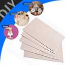 48 Pack Basswood Sheets,12 x 12 x 1/8 Inch,3mm Basswood Plywood Sheets with Smooth Surfaces, Unfinished Wood for Laser Cutting, Wood Burning,Drawing, Architectural Models and DIY Wood Crafts