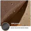 ANartcle Patio Coffee Table Cover, 600D Waterproof Heavy Duty Rectangular Outdoor Table Cover,Patio Furniture Covers,48 x 28 x 16 inch,Beige&Brown.