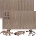 12 Pcs Walnut Unfinished Wood Craft, 12 x 12 x 1/8 Inch - 3mm Thick Walnut Unfinished Plywood for Laser Cutting & Engraving, School DIY Projects, Painting, Fretwork, CNC Cutting, Wood Burning 12 Pcs
