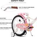 JOYSTAR 20 Inch Girls Bike for Ages 7-10 Years Kids Bikes White