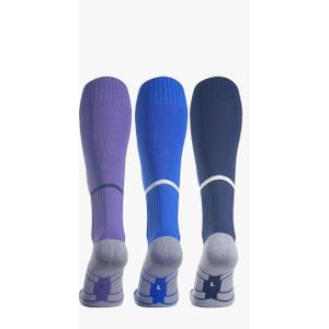 APTESOL Knee High Soccer Socks (3Pair) Team Sport Cushion Athletic Socks for Kids Youth Adult