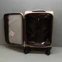 LOVEVOOK Carry On Luggage 22x14x9 Airline Approved,20 Inch Carry-on Suitcase for Women,Softside Suitcases with Wheels,Rolling Checked Luggage with TSA Lock,Lightweight Travel (Rice White-Khaki)