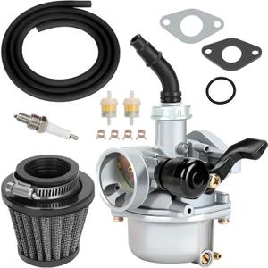 YOXUFA PZ19 Carburetor 19mm Carb for 125cc 110cc 50cc 70cc ATV Pit Dirt Bike Coolster Apollo Baja Kazuma falcon TaoTao DB10 DB24 GK110 Chinese Quad 4 Wheel Parts Black